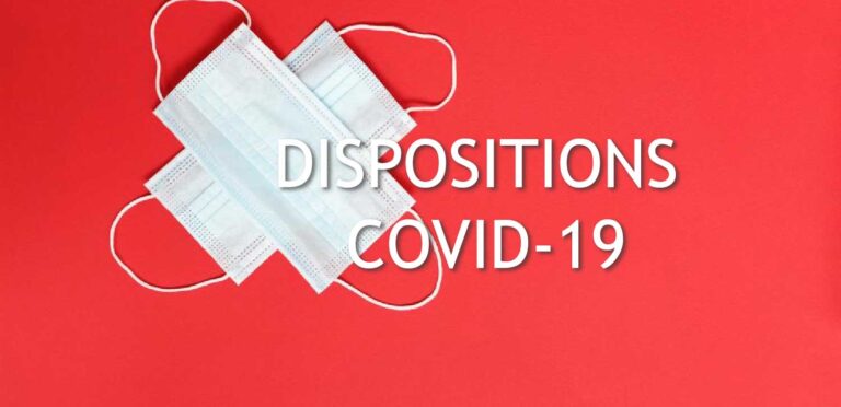 Dispositions Covid
